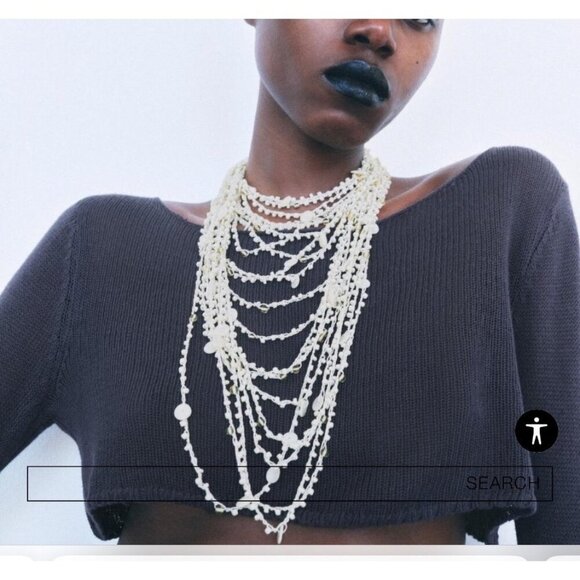 Pearl Necklace Knotted b/w Each Faux Pearl Bead High Quality Opera Lengrh Approx - Picture 12 of 12